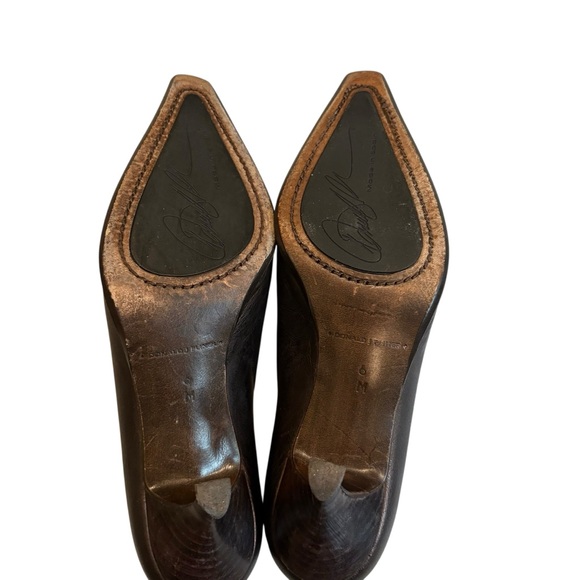 Donald J Pliner Lyndie Leather Ankle Booties in Bronze - Picture 15 of 16